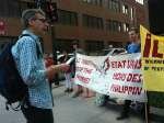 April 16, 2012 Bayan Canada demonstration in front of the US consulate against Balikatan